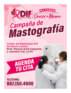 Sistema DIF Nuevo Laredo Lanza Campaña de Mastografías Gratuitas para Mujeres Vulnerables